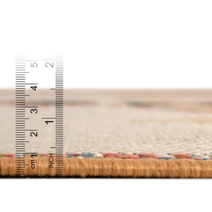 Ivory 3' 3 x 3' 3 Baja Outdoor Round Area Rug Weather Resistant for Patio, Deck, Terrace, Balcony, Porch 100% Polypropylene Modern Outside Decor for Sale at Rug Engine