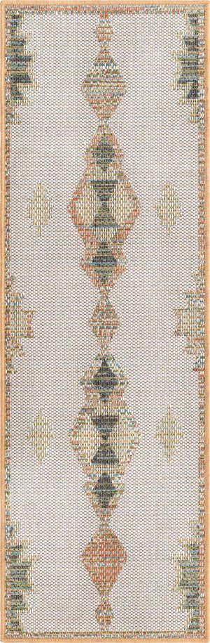 Ivory 2' x 5' 11 Baja Outdoor Runner Area Rug Weather Resistant for Patio, Deck, Terrace, Balcony, Porch 100% Polypropylene Modern Outside Decor for Sale at Rug Engine