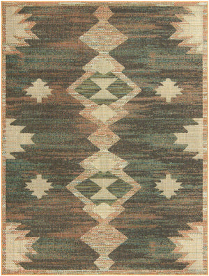 Multicolor 7' 10 x 10' Baja Outdoor Rectangle Area Rug Weather Resistant for Patio, Deck, Terrace, Balcony, Porch 100% Polypropylene Modern Outside Decor for Sale at Rug Engine