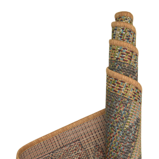 Multicolor 9' 2 x 12' 2 Baja Outdoor Rectangle Rug