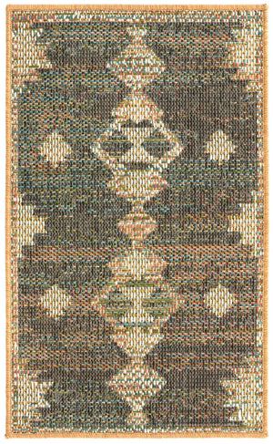 Multicolor 2' x 2' 11 Baja Outdoor Rectangle Area Rug Weather Resistant for Patio, Deck, Terrace, Balcony, Porch 100% Polypropylene Modern Outside Decor for Sale at Rug Engine