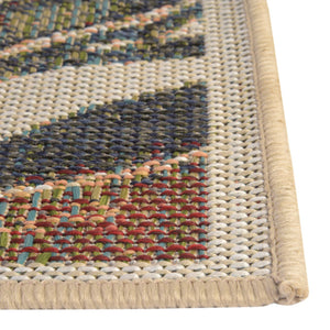 Multicolor 12' x 12' Baja Outdoor Square Area Rug Weather Resistant for Patio, Deck, Terrace, Balcony, Porch 100% Polypropylene Modern Outside Decor for Sale at Rug Engine