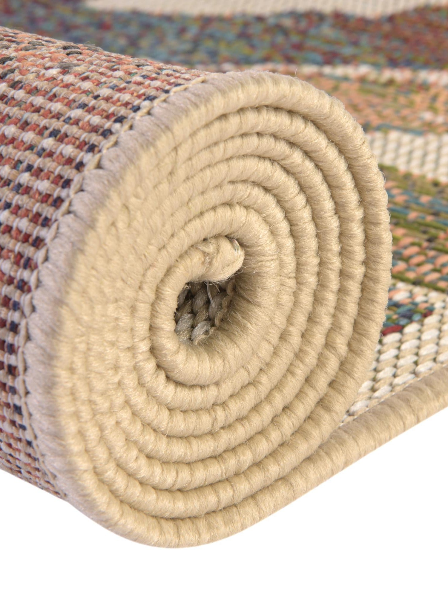 Multicolor 10' x 10' Baja Outdoor Square Area Rug Weather Resistant for Patio, Deck, Terrace, Balcony, Porch 100% Polypropylene Modern Outside Decor for Sale at Rug Engine