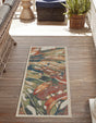 Multicolor 2' x 7' 10 Baja Outdoor Runner Area Rug Weather Resistant for Patio, Deck, Terrace, Balcony, Porch 100% Polypropylene Modern Outside Decor for Sale at Rug Engine