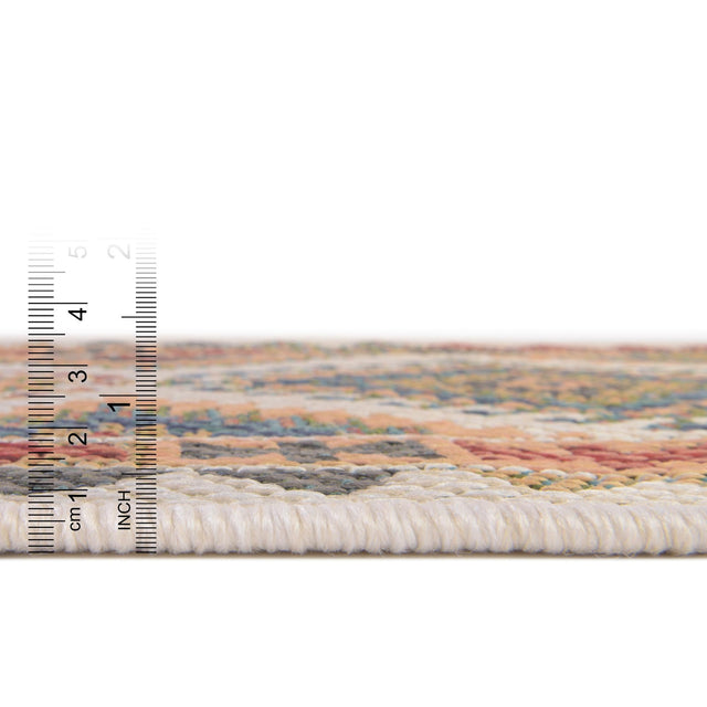 Ivory 7' 10 x 10' Baja Outdoor Rectangle Area Rug Weather Resistant for Patio, Deck, Terrace, Balcony, Porch 100% Polypropylene Modern Outside Decor for Sale at Rug Engine