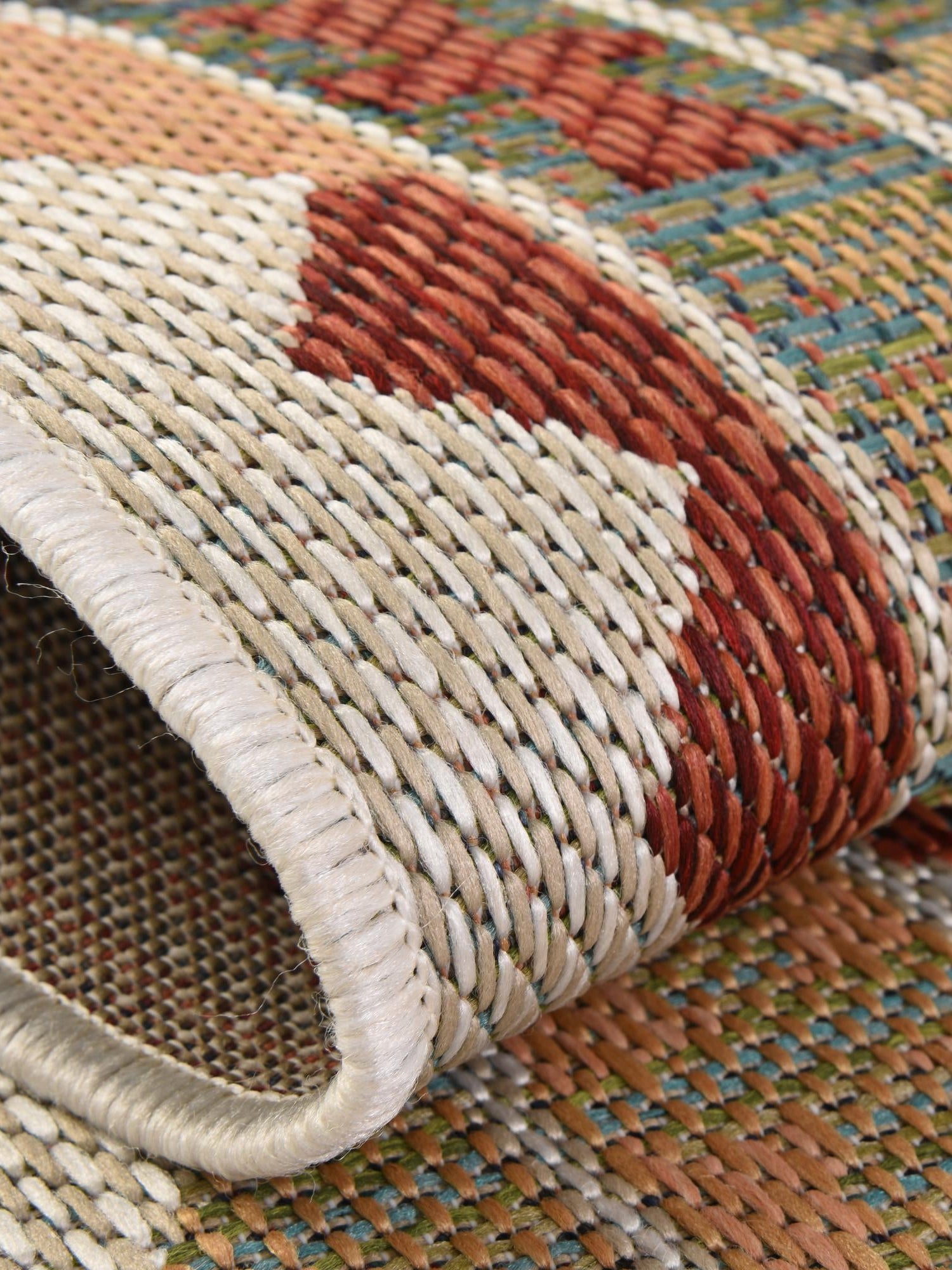 Ivory 2' x 3' Baja Outdoor Rectangle Area Rug Weather Resistant for Patio, Deck, Terrace, Balcony, Porch 100% Polypropylene Modern Outside Decor for Sale at Rug Engine