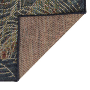 Blue 2' x 3' Baja Outdoor Rectangle Rug