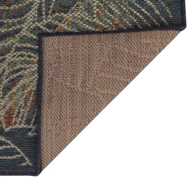 Blue 2' x 3' Baja Outdoor Rectangle Rug