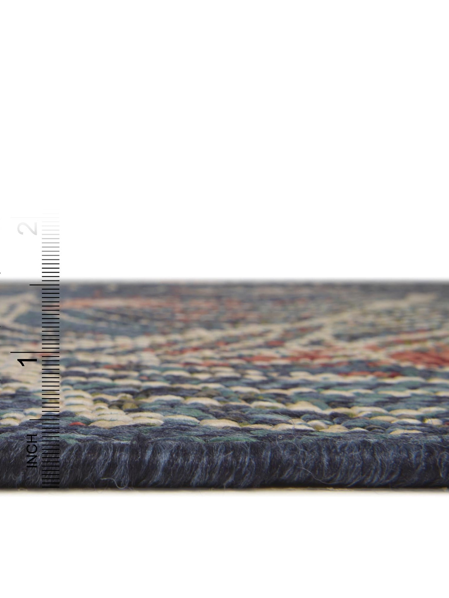 Blue 7' 10 x 7' 10 Baja Outdoor Square Area Rug Weather Resistant for Patio, Deck, Terrace, Balcony, Porch 100% Polypropylene Modern Outside Decor for Sale at Rug Engine