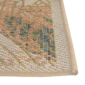 Ivory 2' x 4' Baja Outdoor Runner Area Rug Weather Resistant for Patio, Deck, Terrace, Balcony, Porch 100% Polypropylene Modern Outside Decor for Sale at Rug Engine