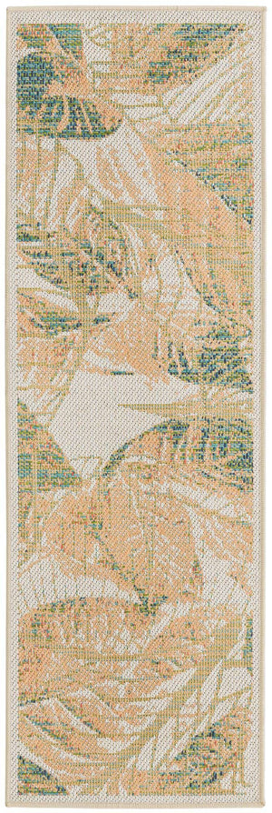 Ivory 2' x 5' 11 Baja Outdoor Runner Area Rug Weather Resistant for Patio, Deck, Terrace, Balcony, Porch 100% Polypropylene Modern Outside Decor for Sale at Rug Engine