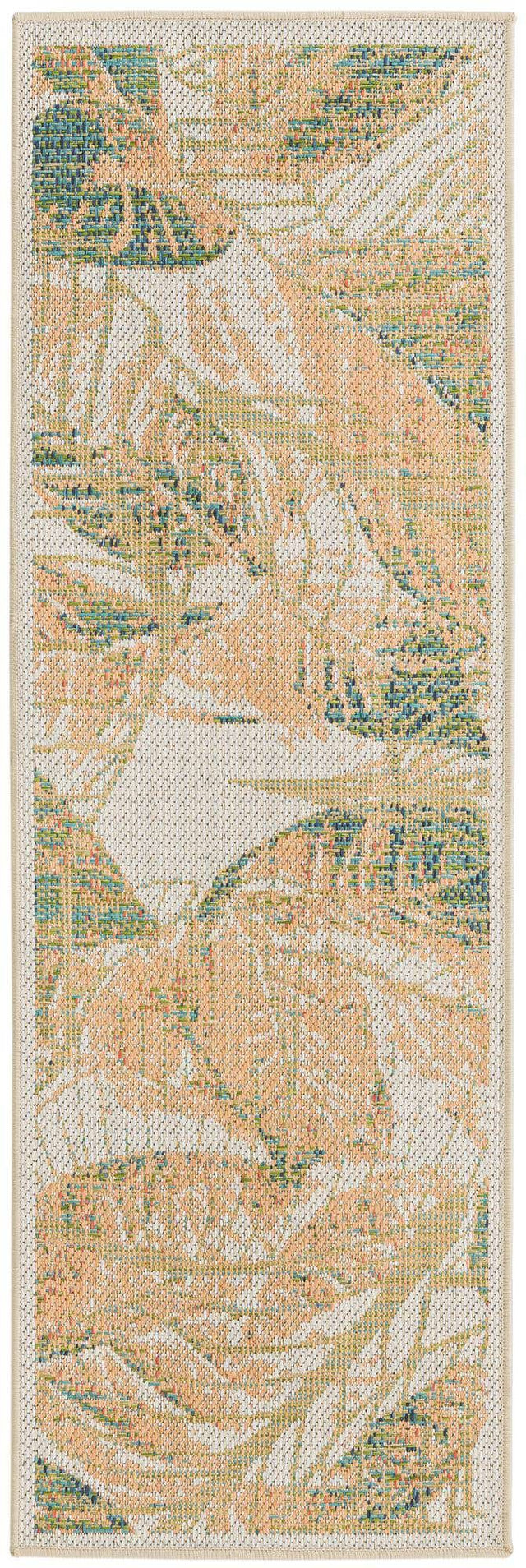 Ivory 2' x 5' 11 Baja Outdoor Runner Area Rug Weather Resistant for Patio, Deck, Terrace, Balcony, Porch 100% Polypropylene Modern Outside Decor for Sale at Rug Engine