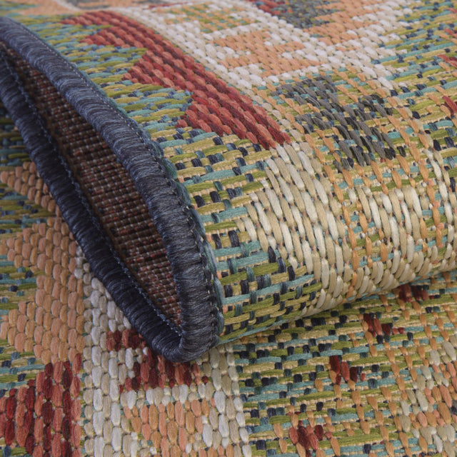Green 5' 3 x 8' Baja Outdoor Rectangle Rug