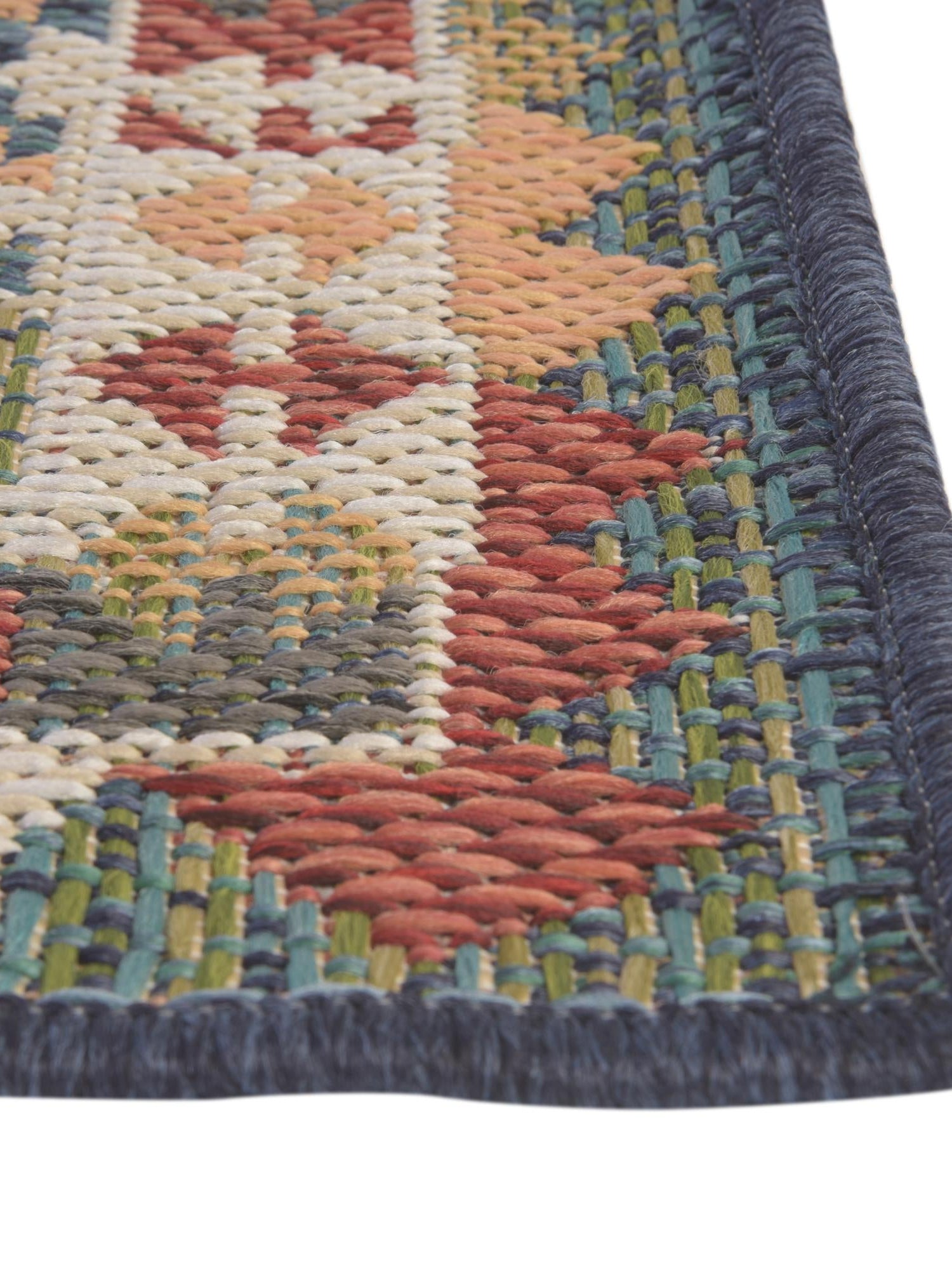 Green 7' 10 x 10' Baja Outdoor Rectangle Area Rug Weather Resistant for Patio, Deck, Terrace, Balcony, Porch 100% Polypropylene Modern Outside Decor for Sale at Rug Engine