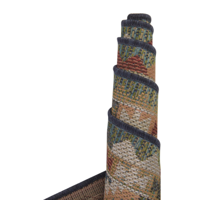 Green 5' 3 x 8' Baja Outdoor Rectangle Rug