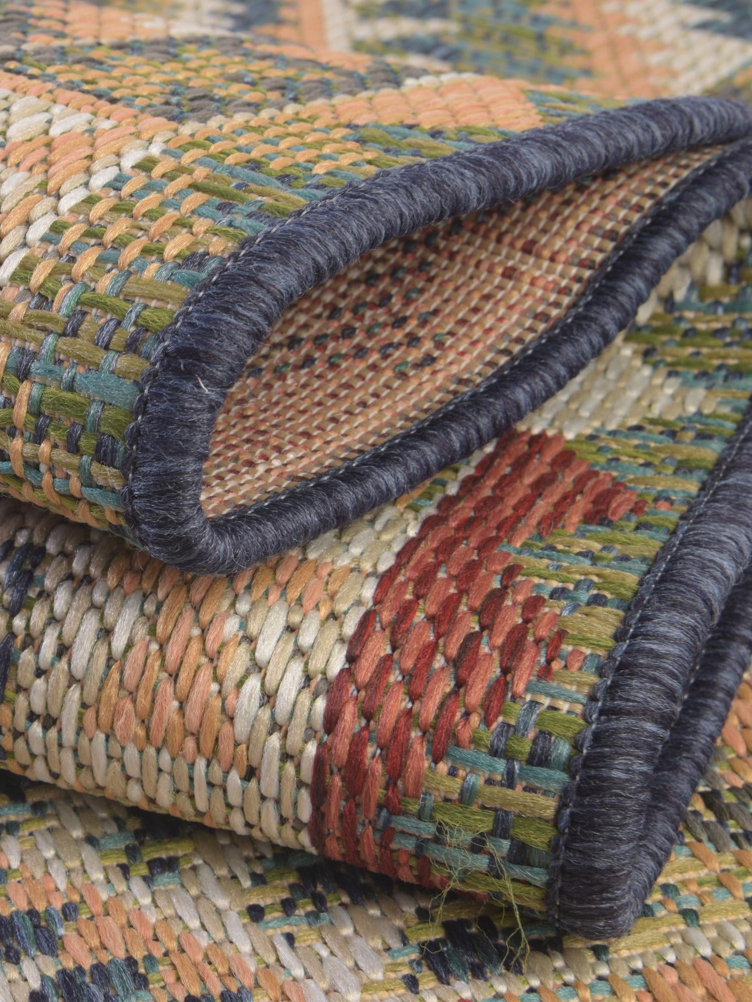 Green 7' 10 x 10' Baja Outdoor Rectangle Area Rug Weather Resistant for Patio, Deck, Terrace, Balcony, Porch 100% Polypropylene Modern Outside Decor for Sale at Rug Engine