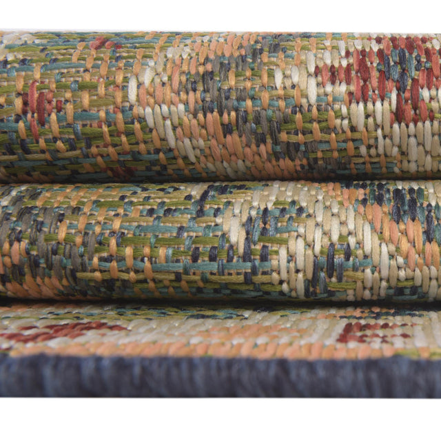 Green 2' x 3' Baja Outdoor Rectangle Area Rug Weather Resistant for Patio, Deck, Terrace, Balcony, Porch 100% Polypropylene Modern Outside Decor for Sale at Rug Engine