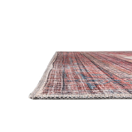 Washable Beige 7' 10 x 7' 10 Maahru Square Area Rug Easy to Clean Stain Resistant & Durable Polyester Chenille Carpet for Living, Dining, Bedrooms, Kitchen for Sale at Rug Engine