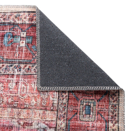 Washable Beige 3' 3 x 3' 3 Maahru Square Area Rug Easy to Clean Stain Resistant & Durable Polyester Chenille Carpet for Living, Dining, Bedrooms, Kitchen for Sale at Rug Engine