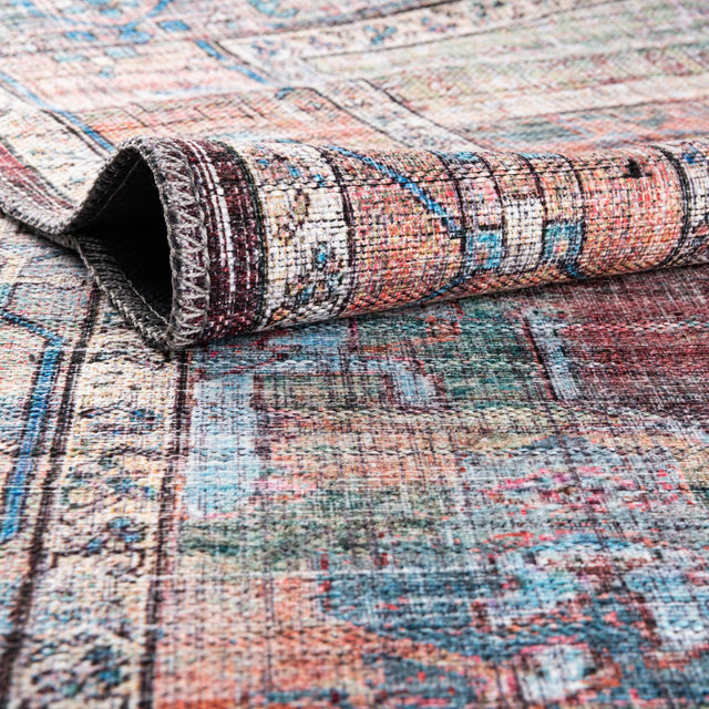 Multicolor 8' x 10' Maahru Washable Rectangle Rug