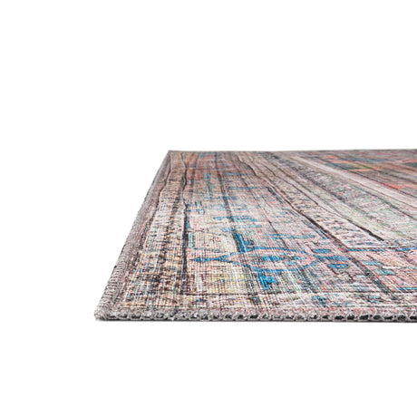 Washable Multicolor 7' 10 x 7' 10 Maahru Square Area Rug Easy to Clean Stain Resistant & Durable Polyester Chenille Carpet for Living, Dining, Bedrooms, Kitchen for Sale at Rug Engine