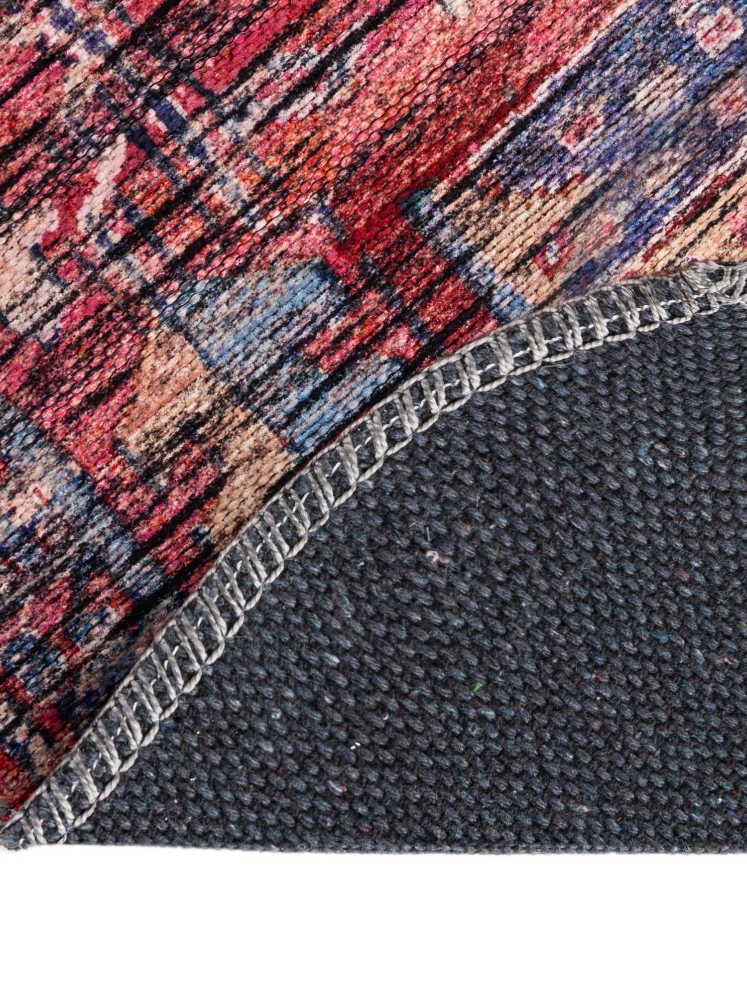Washable Rust Red 5' 3 x 8' Maahru Oval Area Rug Easy to Clean Stain Resistant & Durable Polyester Chenille Carpet for Living, Dining, Bedrooms, Kitchen for Sale at Rug Engine