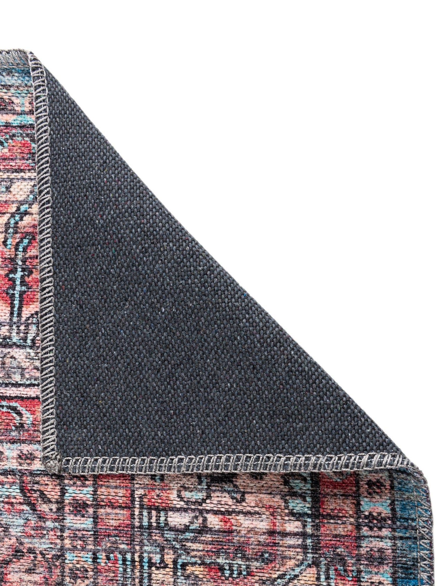 Washable Blue 2' x 6' 1 Maahru Runner Area Rug Easy to Clean Stain Resistant & Durable Polyester Chenille Carpet for Living, Dining, Bedrooms, Kitchen for Sale at Rug Engine