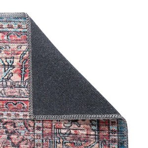 Washable Blue 2' x 6' 1 Maahru Runner Area Rug Easy to Clean Stain Resistant & Durable Polyester Chenille Carpet for Living, Dining, Bedrooms, Kitchen for Sale at Rug Engine