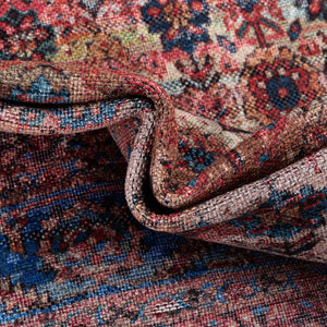 Antique Pink 2' x 3' Maahru Washable Rectangle Rug