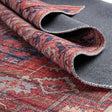 Washable Rust Red 2' x 4' 1 Maahru Runner Area Rug Easy to Clean Stain Resistant & Durable Polyester Chenille Carpet for Living, Dining, Bedrooms, Kitchen for Sale at Rug Engine