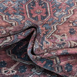 Washable Antique Rust Red 7' 10 x 10' Maahru Rectangle Area Rug Easy to Clean Stain Resistant & Durable Polyester Chenille Carpet for Living, Dining, Bedrooms, Kitchen for Sale at Rug Engine