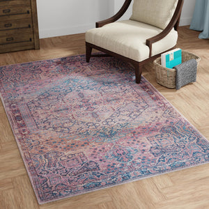 Washable Antique Rust Red 10' 6 x 13' 1 Maahru Rectangle Area Rug Easy to Clean Stain Resistant & Durable Polyester Chenille Carpet for Living, Dining, Bedrooms, Kitchen for Sale at Rug Engine