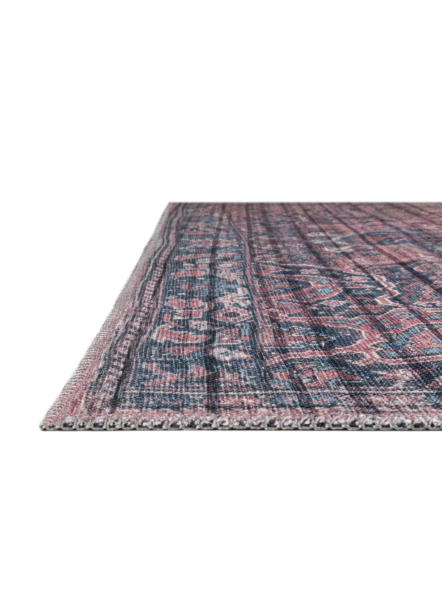 Washable Antique Rust Red 7' 10 x 7' 10 Maahru Square Area Rug Easy to Clean Stain Resistant & Durable Polyester Chenille Carpet for Living, Dining, Bedrooms, Kitchen for Sale at Rug Engine