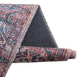 Washable Antique Rust Red 7' 3 x 7' 3 Maahru Square Area Rug Easy to Clean Stain Resistant & Durable Polyester Chenille Carpet for Living, Dining, Bedrooms, Kitchen for Sale at Rug Engine