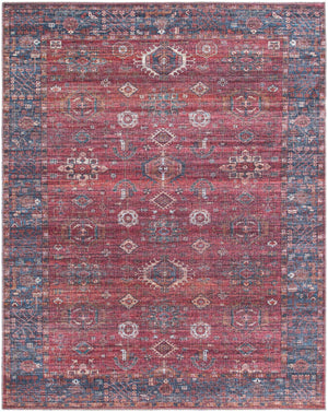 Antique Red 8' x 10' Maahru Washable Rectangle Rug