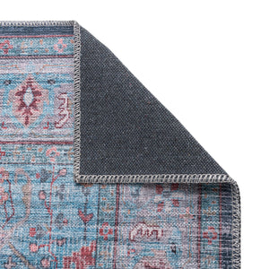 Blue 8' x 10' Maahru Washable Rectangle Rug