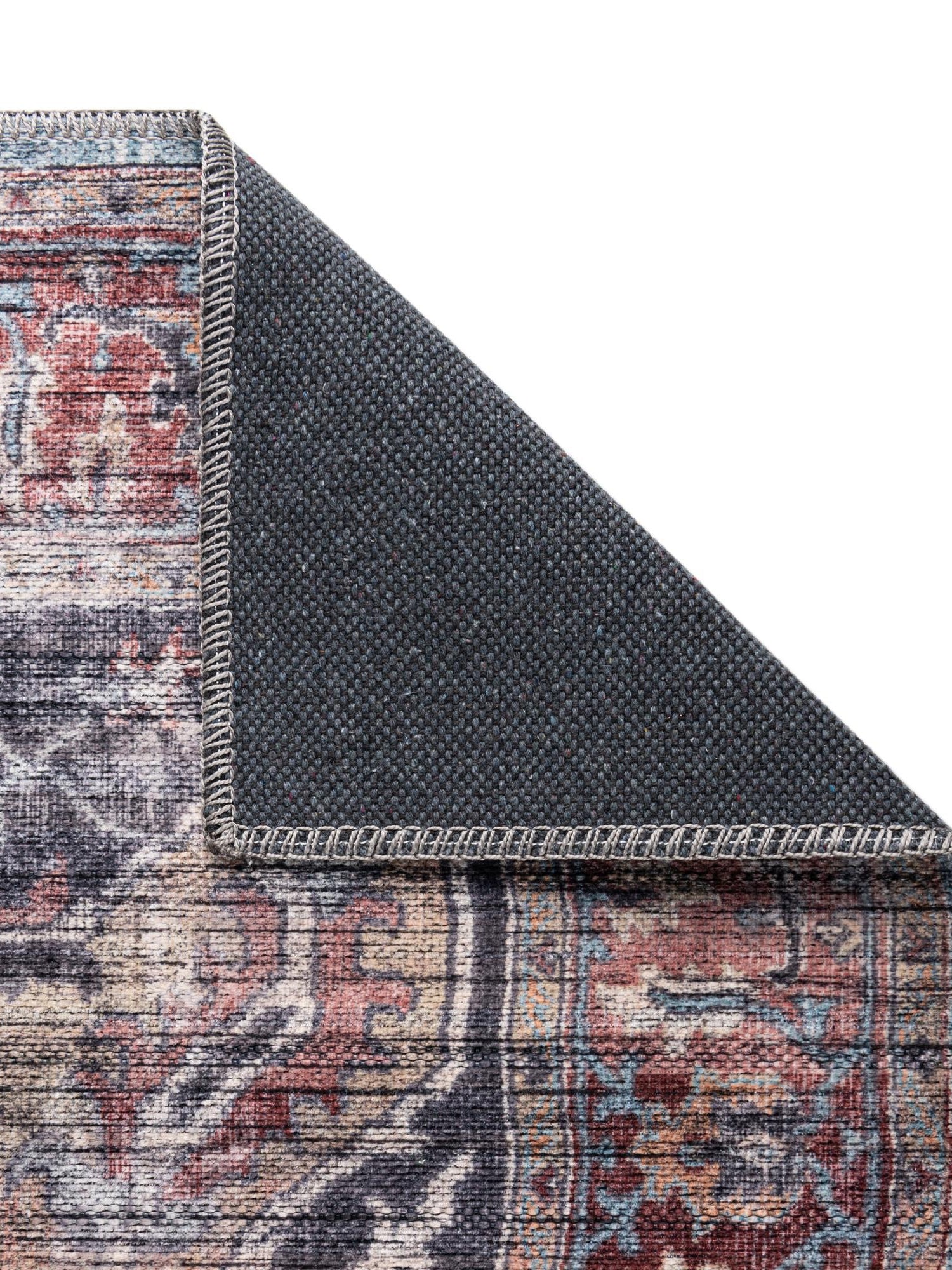 Washable Blue 10' 6 x 13' 1 Maahru Rectangle Area Rug Easy to Clean Stain Resistant & Durable Polyester Chenille Carpet for Living, Dining, Bedrooms, Kitchen for Sale at Rug Engine