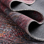 Red and Black 8' x 10' Mangata Washable Rectangle Rug