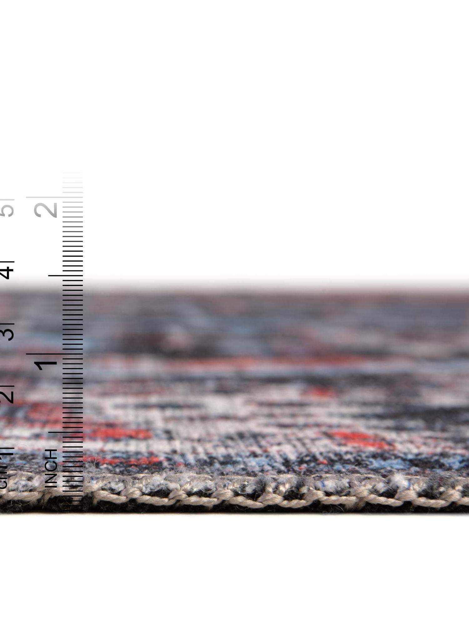 Washable Black 9' 2 x 12' Mangata Rectangle Area Rug Easy to Clean Stain Resistant & Durable Chenille Traditional Vintage Distressed Carpet for Sale at Rug Engine
