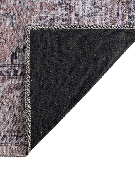 Washable Ivory and Gray 5' 11 x 9' Mangata Rectangle Area Rug Easy to Clean Stain Resistant & Durable Chenille Traditional Vintage Distressed Carpet for Sale at Rug Engine