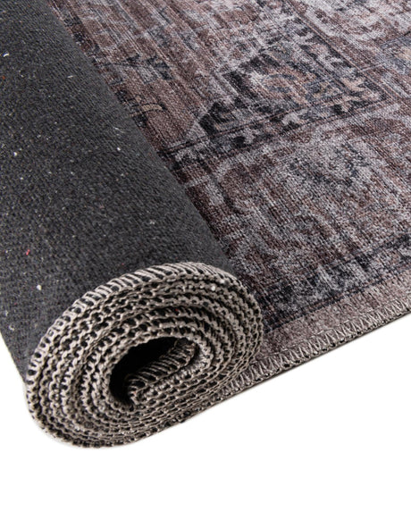 Washable Ivory and Gray 2' x 3' Mangata Washable Rectangle Area Rug Easy to Clean Stain Resistant & Durable Chenille Traditional Vintage Distressed Carpet for Sale at Rug Engine
