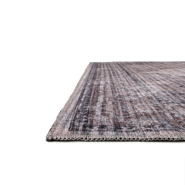 Washable Ivory and Gray 2' x 4' 1 Mangata Runner Area Rug Easy to Clean Stain Resistant & Durable Chenille Traditional Vintage Distressed Carpet for Sale at Rug Engine