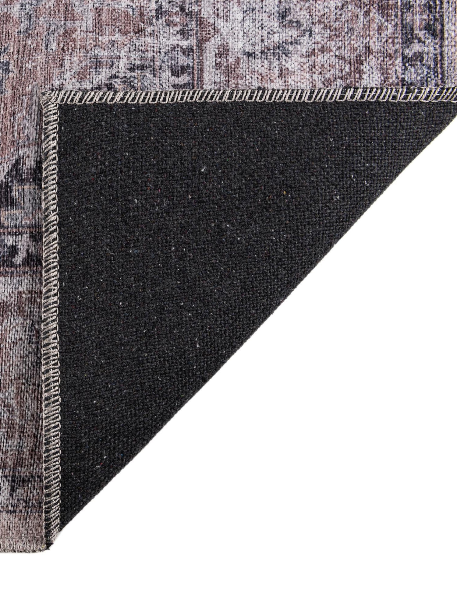 Washable Ivory and Gray 2' x 7' 10 Mangata Runner Area Rug Easy to Clean Stain Resistant & Durable Chenille Traditional Vintage Distressed Carpet for Sale at Rug Engine