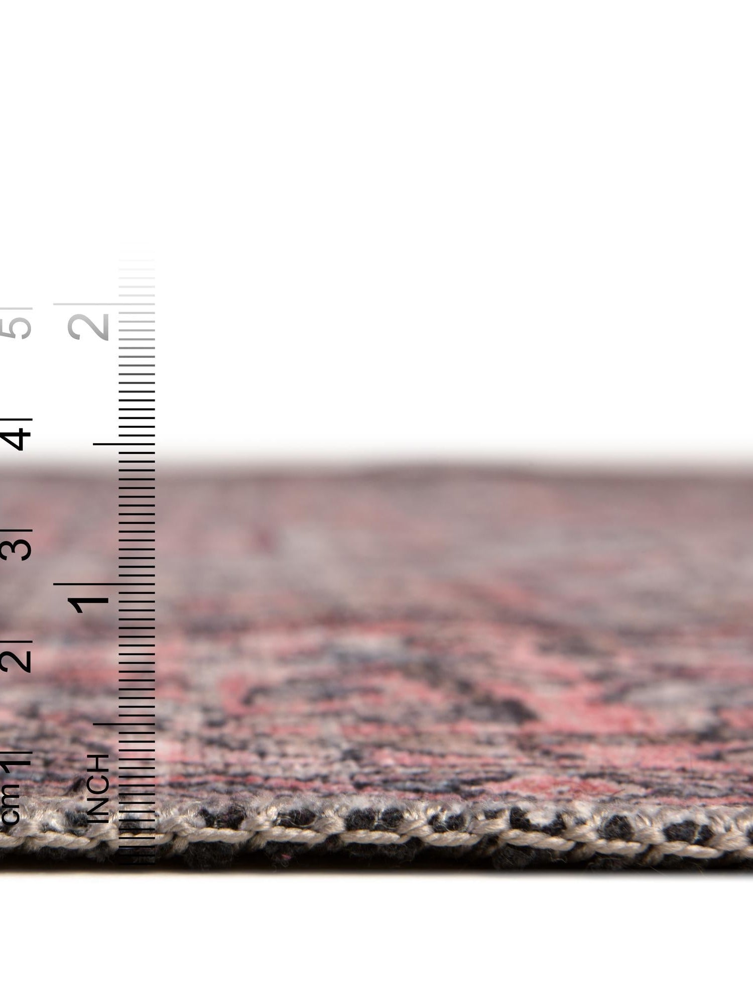 Washable Beige and pink 10' 6 x 13' Mangata Rectangle Area Rug Easy to Clean Stain Resistant & Durable Chenille Traditional Vintage Distressed Carpet for Sale at Rug Engine