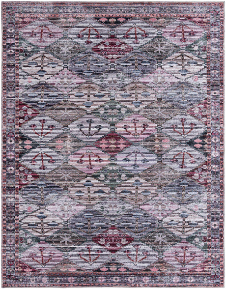 Washable Multicolor 10' 6 x 13' Mangata Rectangle Area Rug Easy to Clean Stain Resistant & Durable Chenille Traditional Vintage Distressed Carpet for Sale at Rug Engine