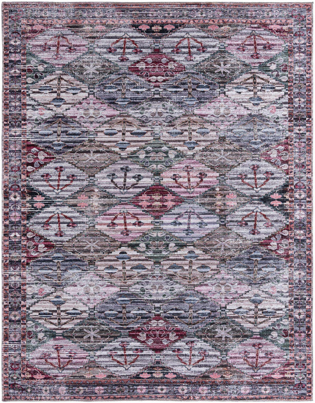 Washable Multicolor 10' 6 x 13' Mangata Rectangle Area Rug Easy to Clean Stain Resistant & Durable Chenille Traditional Vintage Distressed Carpet for Sale at Rug Engine