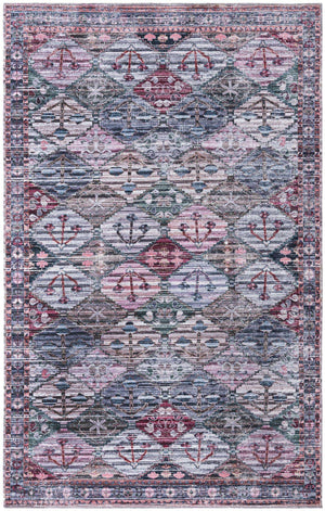 Washable Multicolor 5' 11 x 9' Mangata Rectangle Area Rug Easy to Clean Stain Resistant & Durable Chenille Traditional Vintage Distressed Carpet for Sale at Rug Engine