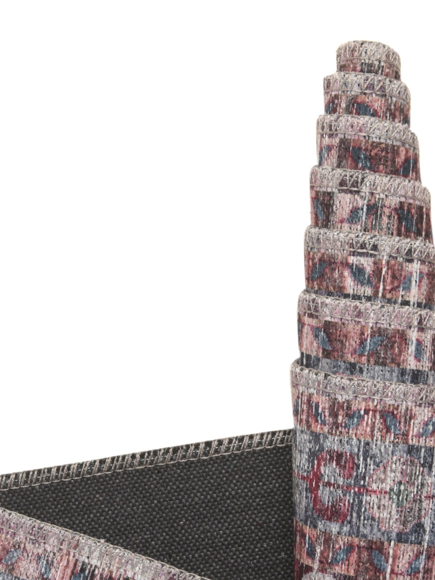 Washable Multicolor 5' 3 x 8' Mangata Rectangle Area Rug Easy to Clean Stain Resistant & Durable Chenille Traditional Vintage Distressed Carpet for Sale at Rug Engine