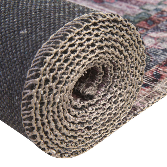 Washable Multicolor 5' 11 x 9' Mangata Rectangle Area Rug Easy to Clean Stain Resistant & Durable Chenille Traditional Vintage Distressed Carpet for Sale at Rug Engine