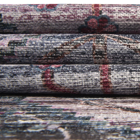 Washable Multicolor 5' 3 x 8' Mangata Rectangle Area Rug Easy to Clean Stain Resistant & Durable Chenille Traditional Vintage Distressed Carpet for Sale at Rug Engine